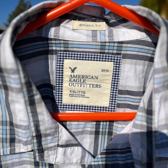 Mens XXL/TTG AMERICAN EAGLE 🦅 OUTFITTERS LONG SLEEVED BUTTON UP SHIRT LIKE NEW - Picture 5 of 7